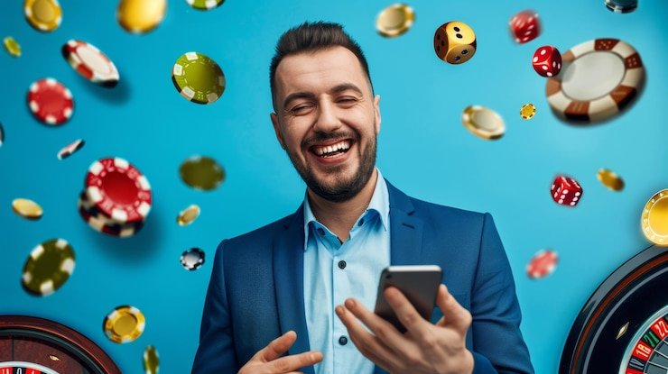 Pengguna memegang smartphone sambil menavigasi platform hiburan digital grtoto dengan antarmuka yang mudah digunakan
